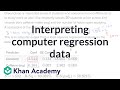 Understanding Linear Regression Output