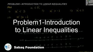 Problem1-Introduction to Linear Inequalities