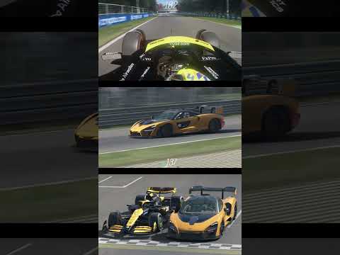 McLaren MCL38 F1 vs McLaren Senna at Monza