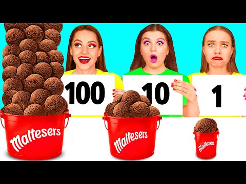 100 Layers of Food Challenge | Who Wins the Cooking War by DaRaDa Challenge