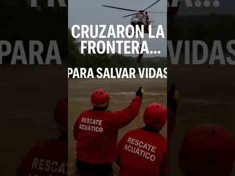 Cruzaron desde México para ayudar en Texas | Rescatistas que inspiran