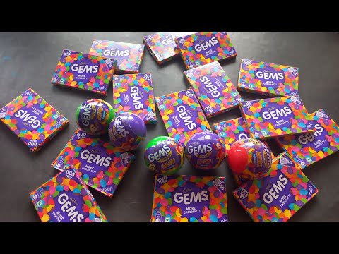 Gems opening video, surprise toys, chocolate opening video, lots of chocolates,Cadbury celebration