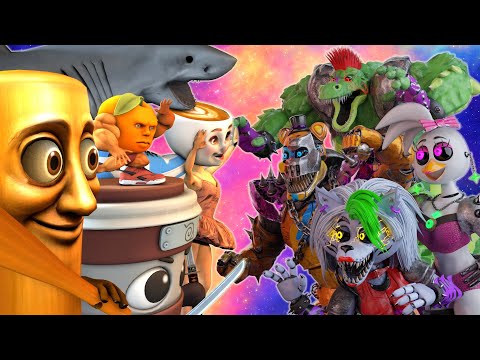 [SFM FNaF] Italian Brainrot Characters vs FNAF DeathRock