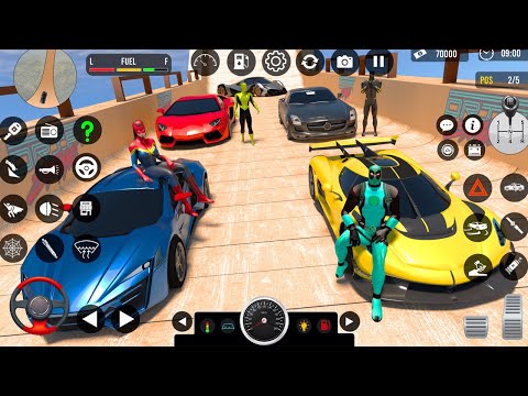 Car Gameplay Fun Multiplayer Android Mobile play Fun Jump fun baby chimpanji Angry spiderman