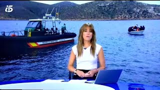 صدمة القنوات الاسبانية حول هجرة الأطفال الجزائريين 7 الى اسبانيا في قارب بدون gps