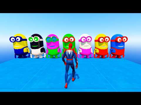 GTA 5 Spiderman VS Red Minion Epic Ragdolls & Fails #16