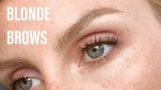Eyebrow tutorial / blonde light brows