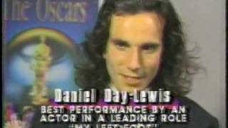 Daniel Day-Lewis Best Actor reaction snippet, 1990