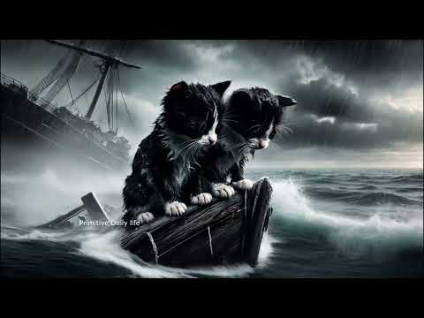 Adorable Kittens Survive a Shipwreck in a Storm!😊