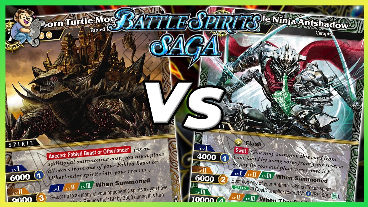 Battle Spirits Saga: Genbu Fabled Beasts vs Gale Ninja Antshadow Bugs  | Savior of Chaos Meta BSS04