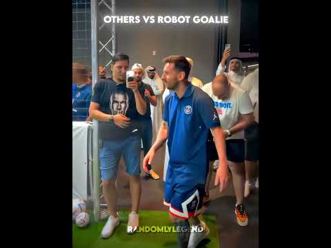 Others robot goalkeeper V.S this man