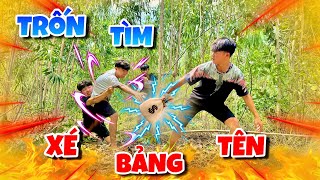 Anh Ba Phai | Thử Thách Xé Bảng Tên Trốn Tìm Theo Đội