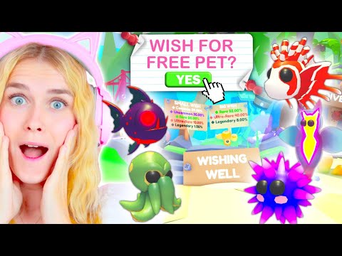 *NEW* Wishing Well Gives You *FREE PETS* In Adopt Me! (Roblox)