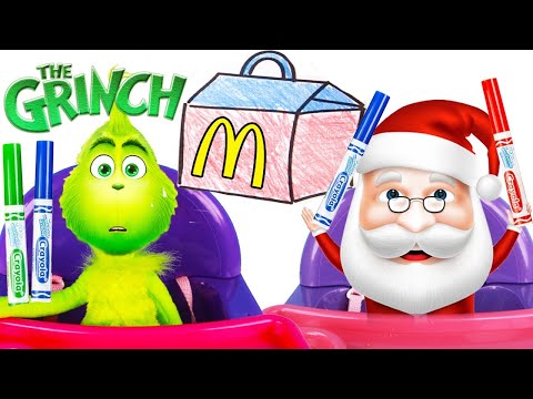 The Grinch Opens PJ Masks Christmas Toys with Ellie