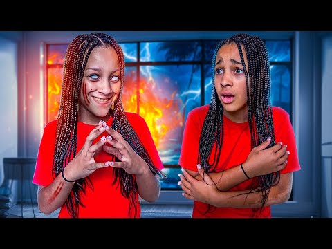 Girl Meets EVIL TWIN SISTER for FIRST TIME!