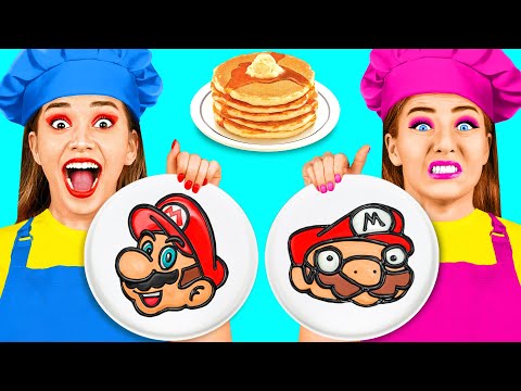 Pancake Art Challenge | Funny Food Hacks by TeenTeam Challenge