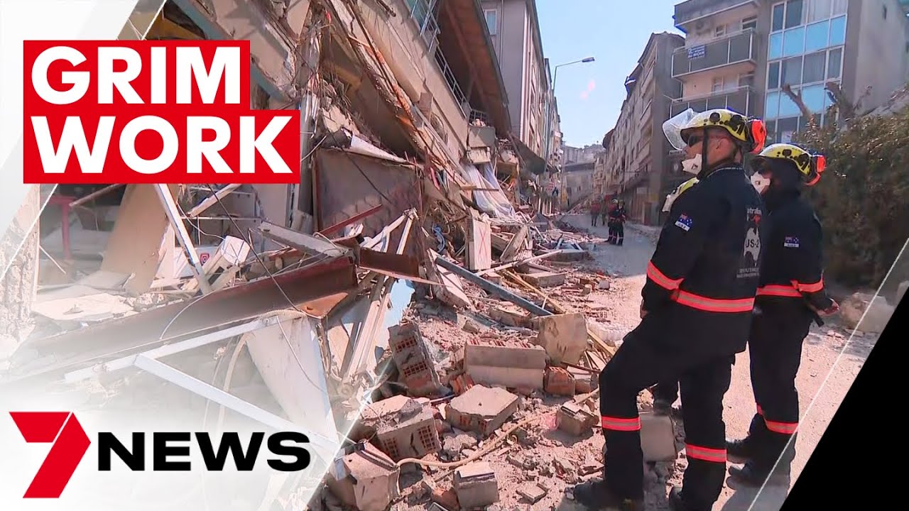 Australian Search and Rescue Team in Turkey begins Locating Remains of Earthquake Victims