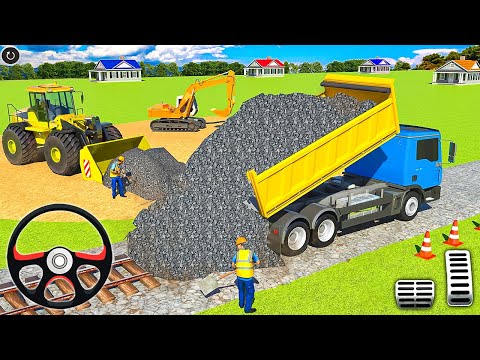 JCB Highway Construction Simulator 3D - Heavy Excavator Builder Road - Android Gameplay