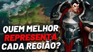 ELEGENDO O MELHOR REPRESENTANTE PRA CADA REGIÃO DE RUNETERRA - League of Legends