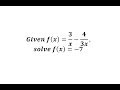 Solving Equations and Functions