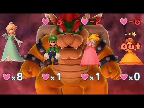 Mario Party 10 - Rosalina vs Luigi vs Peach vs Daisy vs Bowser - Mushroom Park