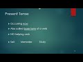 Verb Tenses and Forms