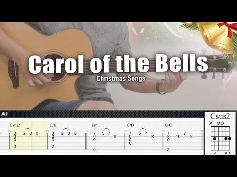 Carol of the Bells - Christmas Songs | Fingerstyle Guitar | TAB + Chords