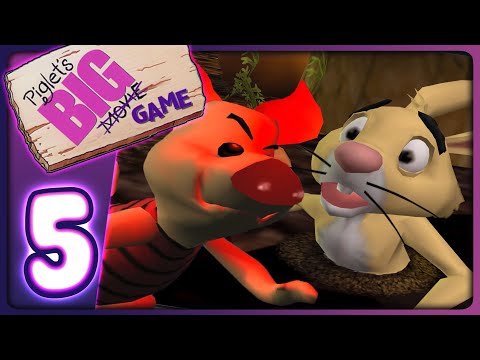 Piglet's Big Game Walkthrough Part 5 (PS2) 100% Rabbit's Dream [4K]