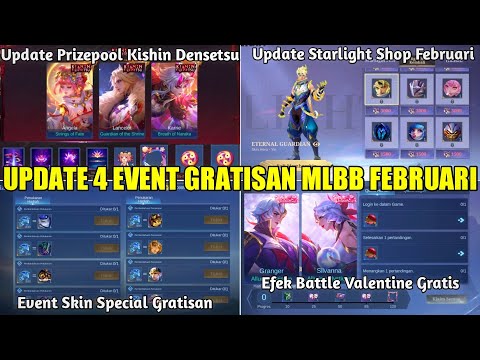 UPDATE STARLIGHT SHOP FEBRUARI 2025, EVENT KISHIN DENSETSU ORI SERVER, SKIN SPECIAL GRATIS MLBB