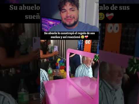 Su abuelo le regaló el regalo de sueño y así reaccionó