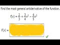 Antiderivatives and Integration Concepts