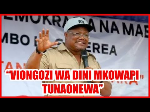 TUNDU LISSU AWANGUKIA VIONGOZI WA DINI " MKO WAPI?"