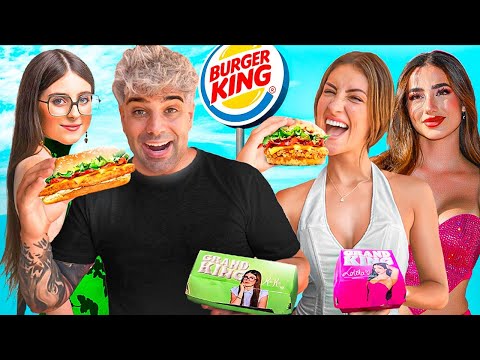 PROBAMOS los MENÚS del BURGER KING de INFLUENCERS! 🍔