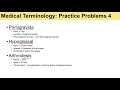 Medical Terminology and Conditions