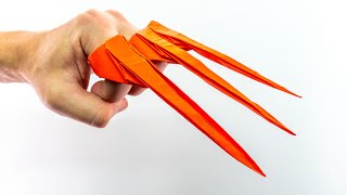 How to make wolverine claws paper - Paper weapon