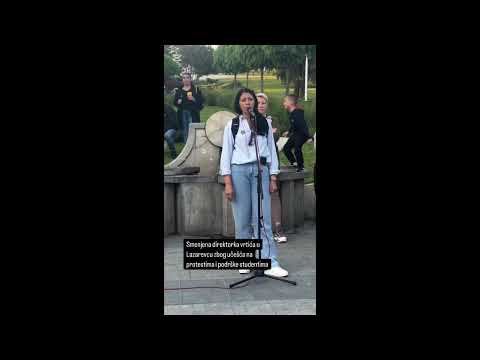 Smenjena direktorka zbog podrske studentima