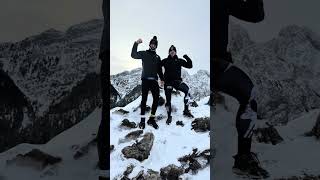 Szybkie wejście, wielkie widoki 🏔️❄️💪 #mountains #training #fast