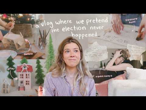 pretending the election never happened 🫶🏼 | anthropologie DIY, holiday decor + treasure hunt | VLOG