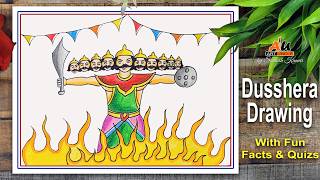 Dussehra Special Ravan Drawing | Art Uncle Santosh Kumar | Easy Drawing with Fun Facts