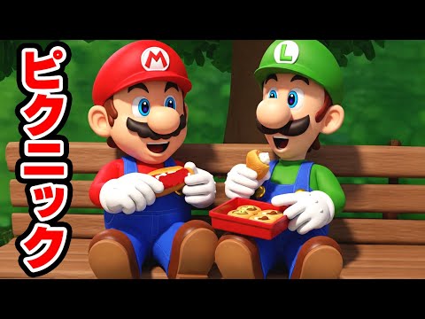 マリオたちのピクニック（アナケナとカルちゃんとダーくん）