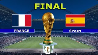 FRANCE vs SPAIN - FINAL  | FIFA World Cup 2026 USA | Full Match All Goals | PES Gameplay