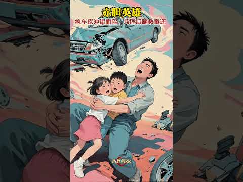 生死一念 | 男子抱兩個孩子後空翻 | 平民英雄 | 這個真的厲害 #rescue #hero