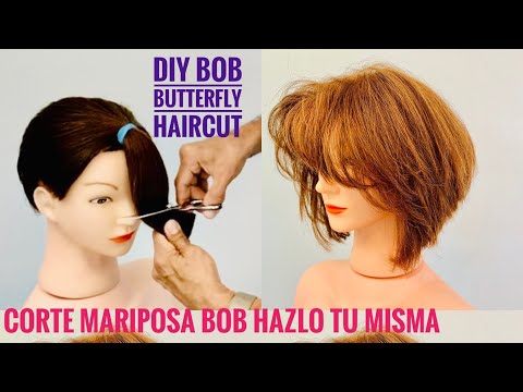 Corte Mariposa Bob Hazlo Tu Misma - DIY BUTTERFLY BOB HAIRCUT