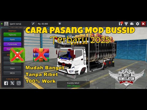 CARA PASANG MOD BUSSID TERBARU 2025 TANPA ZARCHIVER