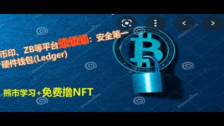 币印、ZB暴雷||硬件钱包Ledger NANO  X||熊市学习+空撸NFT （视频中说成币安暴雷，在此纠正）