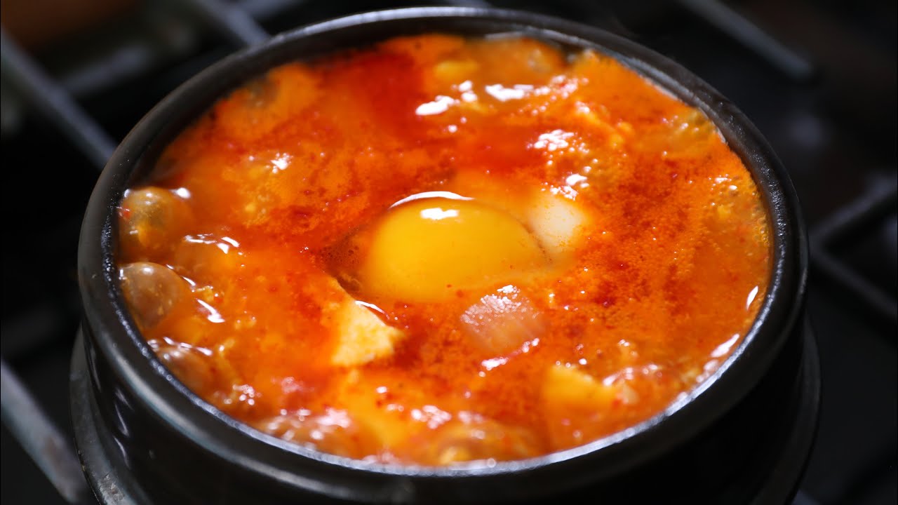Spicy Soft Tofu Stew with Beef