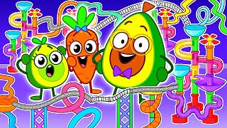 The Biggest Marble Run Challenge | Funny Stories for Kids by Meet Penny 🥑