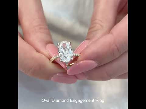 3.01 carat Oval Diamond Two-Tone Engagement Ring