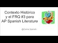 Strategies for Teaching Historical Context in AP Spanish Literature