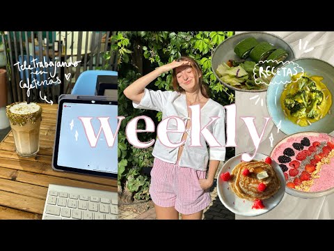 ☁️ una semana en mi vida (real & productiva) 🌟 sacando mi mejor versión + recetas fáciles ☕️ #weekly